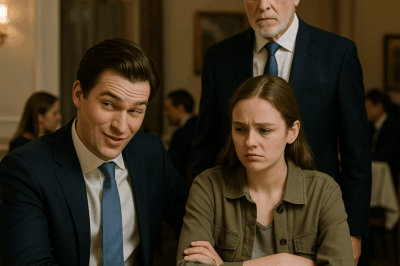 “An Arrogant Millionaire Mocked His Poor Fiancée in Front of Everyone — Until the Billionaire Stood Up.” He Laughed at Her Simple Dress, Called Her ‘Small-Town Charity,’ and Embarrassed Her During His Lavish Engagement Party. But When an Older Guest Quietly Rose From His Seat, the Entire Room Fell Silent — Because the Man Everyone Thought Was Just a Reclusive Investor Revealed a Truth That Would Flip Their World, and Destroy the Millionaire’s Ego Forever.