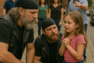 She begged a motorcycle club for help, saying her stepfather