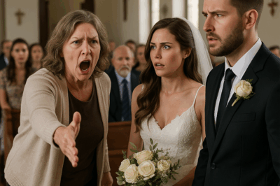 My Mother-in-Law Stormed Into the Church Screaming for Everyone to Cancel the Wedding — But the Shocking News I Revealed Moments Later Turned the Entire Ceremony Into a Scene No One in Town Will Ever Forget