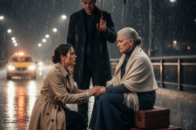 My own son threw my suitcase into the rain and shouted that I was nothing but a burden. At seventy-two, I found myself shivering under a bridge, my dignity washing away with the storm.
