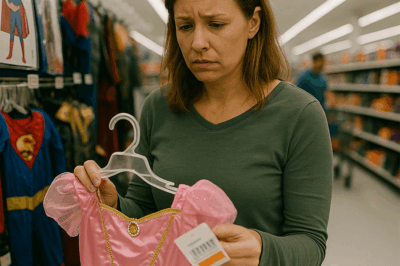 I was standing in aisle 14 under the harsh fluorescent lights, holding a plastic princess dress that smelled like chemicals. I looked at the price tag: $59.99. My stomach dropped