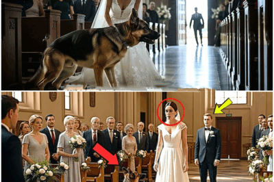 “She Was Walking Down the Aisle When a Dog Burst In—Seconds Later, the Bride Realized He’d Come to Save Her Life”