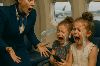 Two Black twin girls were removed from a plane by the crew until their father, the CEO, was called to cancel the flight, causing…