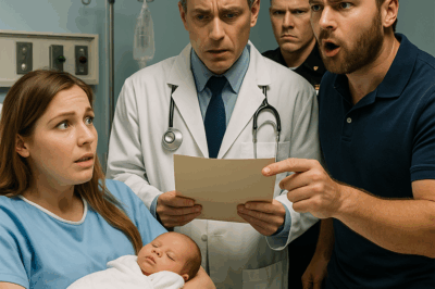 My husband looked at our newborn and said, “We need a DNA test — immediately.” The room fell completely silent. Then he laughed, smirking, “He’s way too handsome to be mine.” But when the results came in, the doctor’s face went pale. He glanced at me… then at my husband… and said quietly, “We need security in here. Right now.”