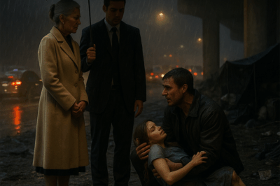 I found them huddled under a highway bridge in the pouring rain, the man clutching a feverish baby to his chest, both of them soaked to the bone. This wasn’t just any homeless man.