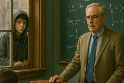 “I CAUGHT A HOMELESS BOY WATCHING MY CALCULUS CLASS THROUGH THE WINDOW… AND IT CHANGED EVERYTHING”