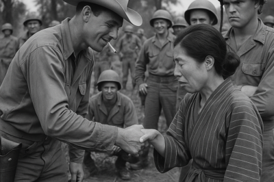 How One American Cowboy’s Quiet, Unexpected Act of Compassion Broke Every Barrier, Made a Japanese POW Woman Step Beyond Protocol, and Forever Changed the Way Both Sides Saw Honor, Suffering, and Humanity Amid a World at War