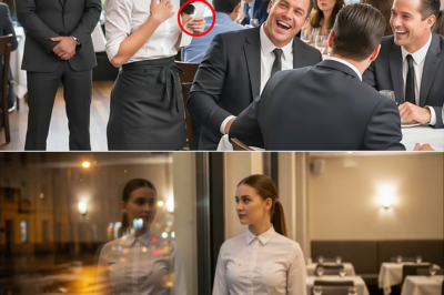 Three Wealthy Men Mocked a Young Waitress and Refused to Pay Their Bill — Until the Quiet Billionaire Owner Stepped Behind Them and Revealed the One Thing They Never Expected to Hear