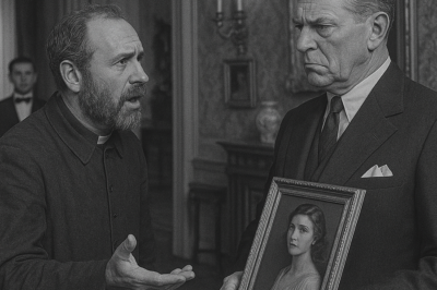 How a Humble Priest’s Simple Question About a Portrait in a Millionaire’s Mansion Sparked a Heated Debate, Uncovered a Lifetime of Secrets, and Led Both Men to Redefine What Love, Loss, and Richness Truly Mean