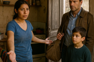 The Stormy Night a Struggling Young Woman Opened Her Cracked Front Door to a Soaked Father and Little Boy, Not Knowing He Was a Millionaire CEO, and Sparked a Chain of Shocking Events That Would Transform Her Future and Town