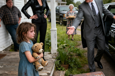 “After Her Father’s Funeral, a Heartbroken Little Girl Was Forced Out of Her Own Home by a Calculating Stepmother—But Moments Later a Mysterious Millionaire Appeared at the Gate, Revealing a Stunning Truth That Would Turn the Entire Town’s Story Upside Down Forever”