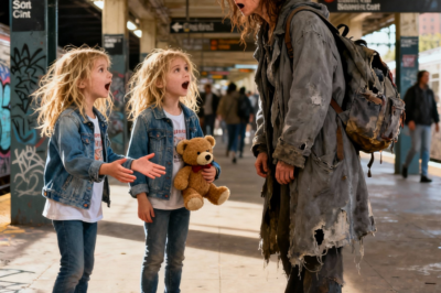 “Strangers Freeze in Shock as Twin Girls Walk Up to a Homeless Woman at a Train Station and Whisper a Mysterious Plea That Turns Her Life Upside Down in the Most Unexpected, Heart-Stopping, Life-Changing Way You’ll Ever Read About”