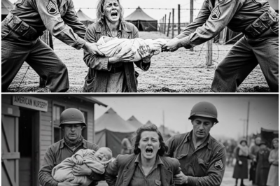 “The Vanishing Newborn: The Night a Captured German Woman Cried Out in Terror as Unknown Uniformed Men Removed Her Baby—A Hidden Wartime Mystery That Sparked Decades of Fear, Sealed Files, and Whispered Theories About What Really Happened Beyond the Barracks Fence”