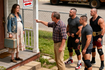 He Tossed a Pregnant Widow Into the Cold—Then Six Strangers With Bruised Knuckles Found Her on the Curb and Made One Phone Call That Exposed a Secret, Shattered a Reputation, and Rewrote Her Entire Future Overnight