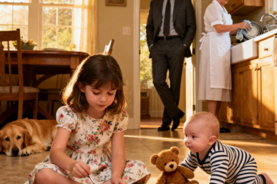 Little Girl Was Found Eating From a Pet Bowl Beside Her Baby Brother, and When Their CEO Father Accidentally Saw Them Through the Half-Open Door, the Shocking Truth Behind What Had Been Happening in His Home Triggered a Life-Changing Family Transformation