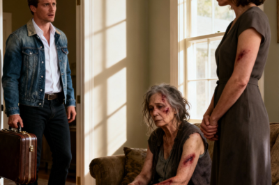 He Came Home From His Luxury Business Trip To Hug His Beloved Mother, But Found Her Covered In Mysterious Bruises Instead – When He Turned And Calmly Asked His Beautiful Wife For The Truth, Her Answer Stunned Every Relative Listening